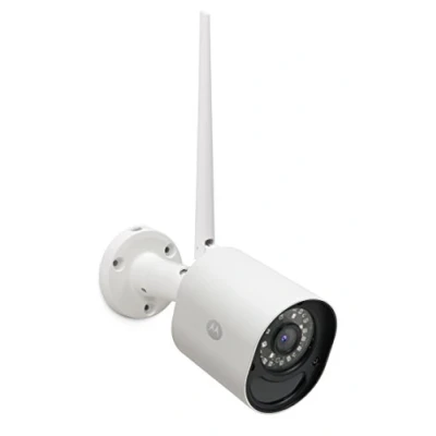 Imagen de Motorola Focus 72 Outdoor Cámara de vigilancia Inalámbrico exterior Wi Fi con visión nocturna Infrarrojo y detector movimiento, color blanco