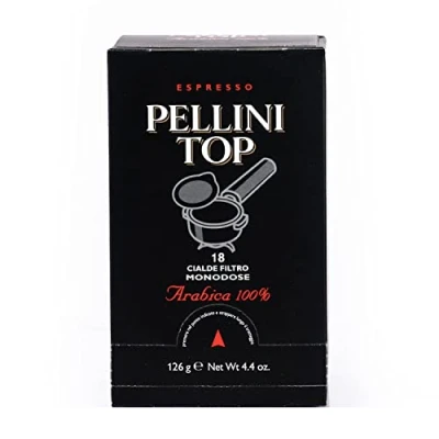 Imagen de Pellini Café Top 100% Arábica, 108 en Cápsulas Compostables ESE de Aroma Intenso y Envolvente Tueste Delicado, 6 Paquetes 18