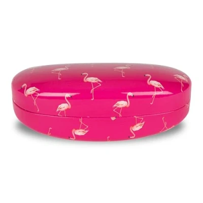 Imagen de LAGO TERRA Funda rígida para gafas de sol y flamenco, color rosa, Rosa (Grande), L