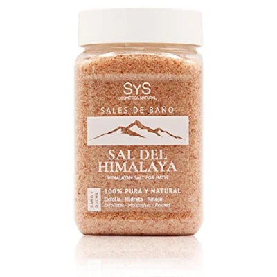 Imagen de Sal de Baño Rosa del Himalaya 400gr. Sales Marinas 100% Naturales. Sin refinar. conservantes. Relajantes para Baño.…