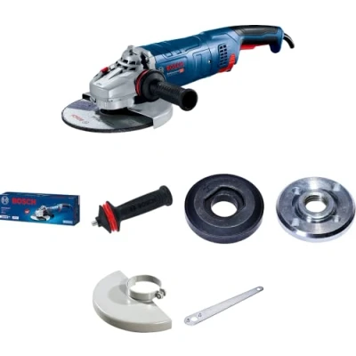 Imagen de Bosch Professional GWS 24 180 JZ Amoladora angular (2400 W, Ø mm, 8500 rpm, Soft Start, Cyclon, en caja)