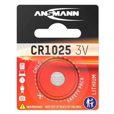 Imagen de Ansmann 1516 0005 CR 1025 Pilas de botón, batería litio 3V