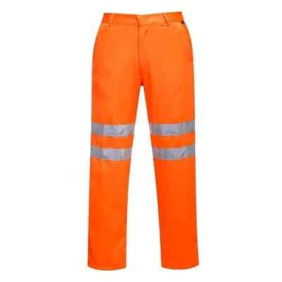 Imagen de Portwest Pantalones De Polialgodón Alta Visibilidad Ris, Tamaño: 5XL, Color: Naranja, RT45ORR5XL