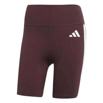 Imagen de adidas Performance Optime Essentials 3STRIPES Short Leggings Medias, Mujer, Talla: XLx5&quot;, Aurora ruby/white