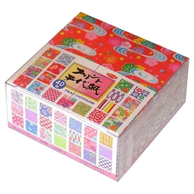 Imagen de Desconocido Papel Origami Pack de Estampado (Chiyogami) Print Chiyogami 40 Patrones Surtidos 13 Hojas Cada patrón 520 en Total 7,5cm x