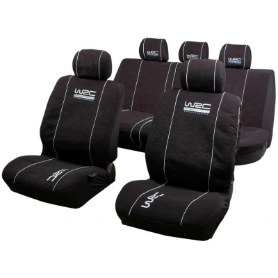 Imagen de WRC 007338 Cubreasiento negro Estampado Poliéster delante y detrás