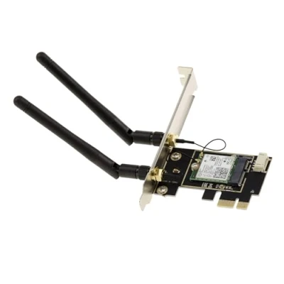 Imagen de KALEA INFORMATIQUE Tarjeta controladora PCIe WiFi 7 Wi FI 6 y 6E, Bluetooth 5.4, velocidades de hasta 5 Gigabit. Controlador Intel BE200
