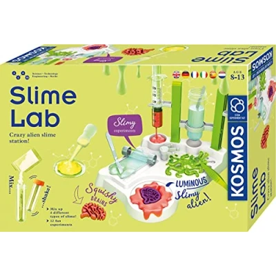 Imagen de KOSMOS 616878 Slime Lab Laboratory, hágase Lime y un Conjunto de experimentos investigación para niños con Instrucciones multilingües (DE, EN, FR, IT, ES, NL)