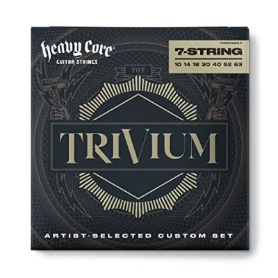 Imagen de Cuerdas para guitarras eléctricas Dunlop Trivium nickel 10 63 7 cordes