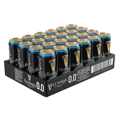 Imagen de Guinness Draught 0.0 Cerveza Negra irlandesa, Pack Lata, 24 x 44 cl