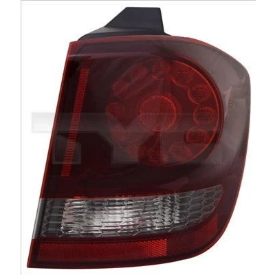 Imagen de TYC 11 6565 26 9 Piloto trasero derecha Parte exterior LED gris humo con portalámparas