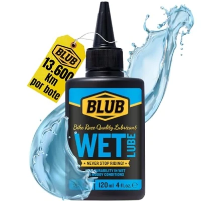Imagen de BLUB Wet Lube 120ml lubricante Cadena Bicicleta Waterproof Cera montaña Carretera Aceite Grasa Condiciones Húmedas