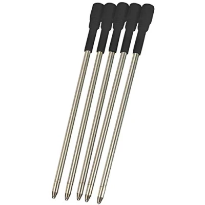 Imagen de 5 x Recambios para bolígrafos de 8,1 cm longitud. (5 TINTA NEGRA)