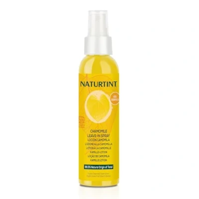 Imagen de Naturtint Loción de Camomila Aclara el Cabello Reflejos Dorados Protector Solar ECOCERT 99,5% Ingredientes naturales, 125ml