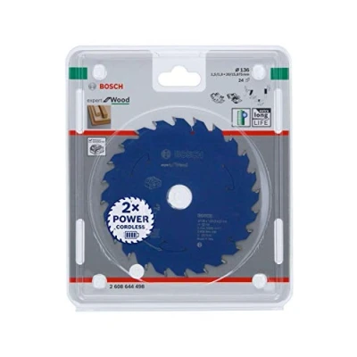 Imagen de Bosch Professional Disco de sierra circular Expert for Wood (madera, 136 x 20 1,5 mm, 24 dientes, accesorio sin cable)