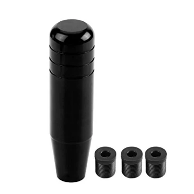 Imagen de Elerose Aleación de aluminio palanca cambios manual universal coche cambio velocidad 13 cm (Negro)