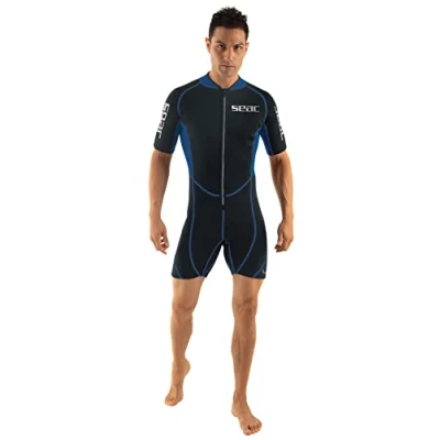 Imagen de Seac Look Man, Traje de Neopreno Corto para Hombre, esnórquel, Buceo y Actividades acuáticas, 2,5 mm