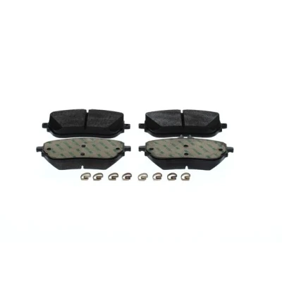 Imagen de BOSCH 0 986 424 887 Juego de pastillas freno Low Metallic Chapa antichirridos, con instrucciones montaje muelle MERCEDES BENZ: Clase A, GLA