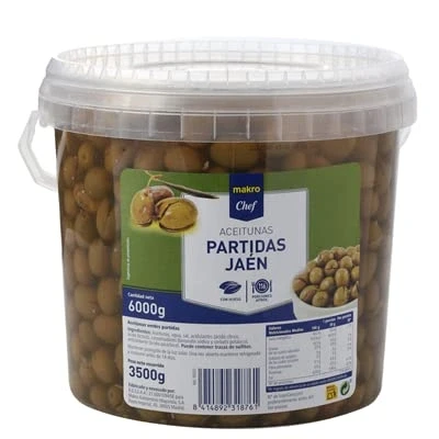 Imagen de VARIEDAD de ACEITUNAS (Chef Aceituna partida jaen, Cubo 3500gr.)