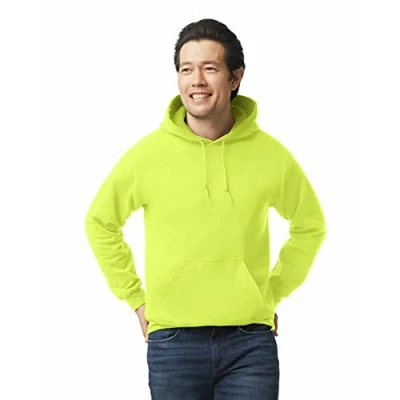Imagen de Gildan Sudadera con capucha para hombre Verde fluorescente Medium