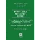 Imagen de FORMULARIOS PROCESALES CIVILES (ESTUDIOS DERECHO PRIVADO)