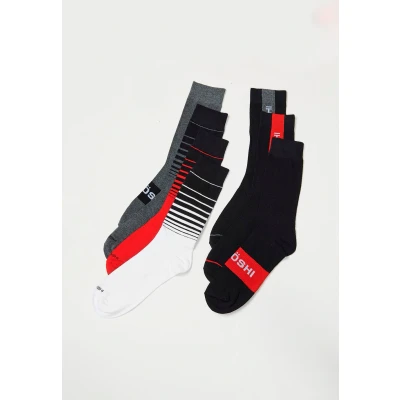 Imagen de Koroshi 6 PACK Socks Calcetines, Hombre, Talla: Large, Black