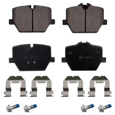Imagen de FEBI BILSTEIN 173779 Juego de pastillas freno Eje trasero preparado para indicador desgaste con material fijación BMW: 3 Berlina, Touring