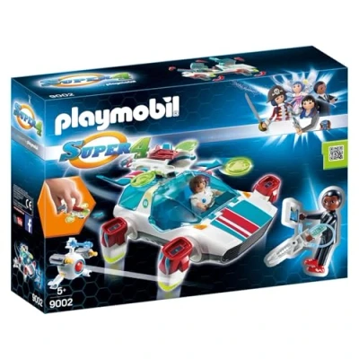 Imagen de PLAYMOBIL FulguriX con Agente Gene, Personajes de la Serie Super 4, Multicolor, 9002