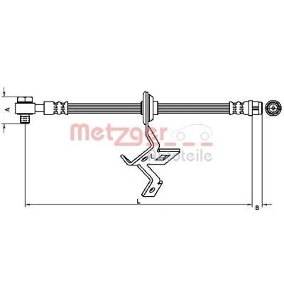 Imagen de METZGER 4116209 Latiguillos de Freno 527 Banjo M10x1 MERCEDES BENZ: Clase ML