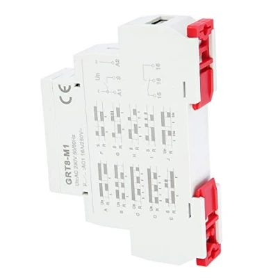 Imagen de Relé de Retardo Tiempo Grt8 M1 Multifuncional Pequeño Electrónico Con 10 Funciones Montaje En Riel Din Ac 220V