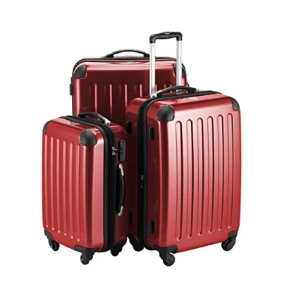 Imagen de Hauptstadtkoffer Alex, Maleta a Mano Rígida, Rojo (Red), Set de 3