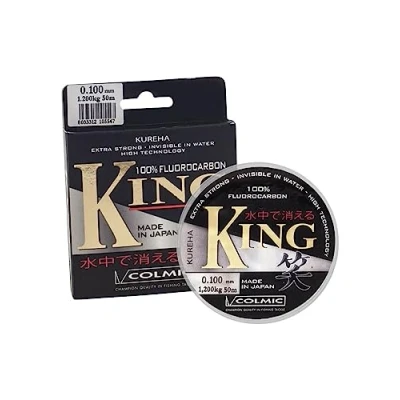 Imagen de Colmic Hilos de Pesca King 50 m 0.165 mm 2.85 kg Fluorocarbono Spinning Surfcasting Boloñesa