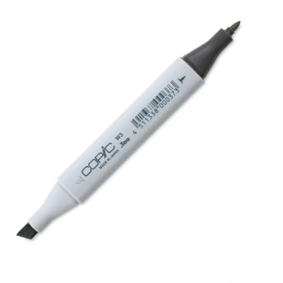 Imagen de Copic Classic W 3, Gris cálido nº Rotulador Doble con Punta Media y Fina