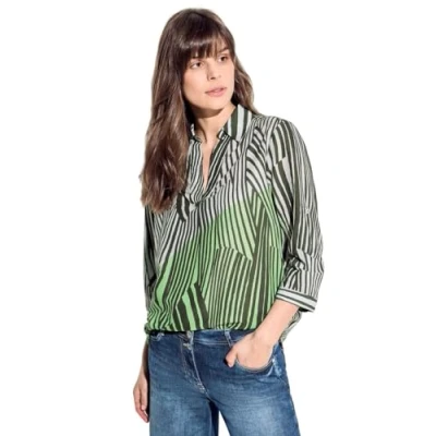 Imagen de CECIL B344680 Blusa Larga a Rayas, Cool Khaki, M Mujeres