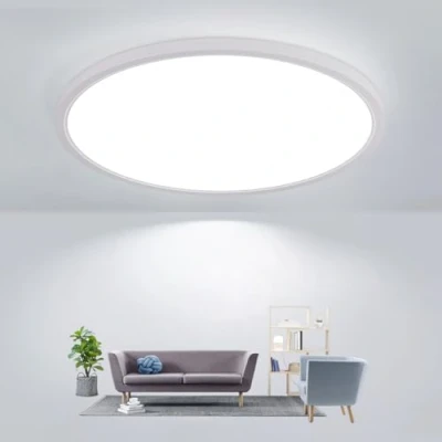 Imagen de Comely led lámpara de techo redonda 30cm 24W Superflat IP44 blanco 6500K caliente para baño cocina pasillo balcón dormitorio humedades iluminación interior