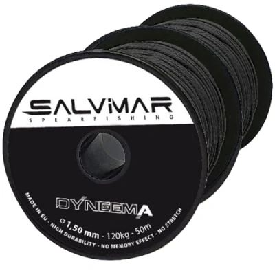Imagen de SALVIMAR Dyneema Correa (1,5 mm, 51 m), Color Negro