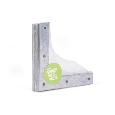 Imagen de Alberts 332877 Escuadra de ángulo, Galvanizado Sendzimir, 120 x 20 mm, Juego 12