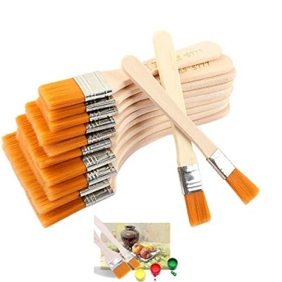 Imagen de Juego de 12 Pinceles Nailon para el Cabello Grandes, medianos y pequeños, Pintura Planos Artistas, acrílico, Aceite, Acuarela Gouache