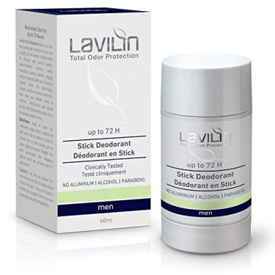 Imagen de LAVILIN Deodorant en Barra para Hombres : hasta 72 Horas de Protección La forma definitiva y diferente prevenir los olores desagradables: Sin Alcohol, Parabenos ni Aluminio