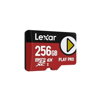 Imagen de Lexar Play Pro Tarjeta MicroSDXC Express 256GB, hasta 900MB/s Lectura, 600MB/s Escritura, optimizado para Gaming, Alta Velocidad Consolas portátiles, Switch, Dispositivos de Juego portátiles