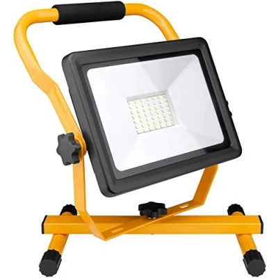 Imagen de Goobay 49983 Foco de trabajo LED con soporte Lámpara 4000 lm 50W temperatura 6500 K Impermeable IP 65 adecuada para uso en interiores y exteriores