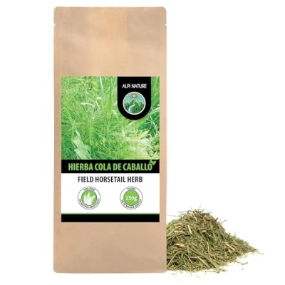 Imagen de té de cola caballo (250g), hierba cortada, suavemente seca, 100% pura y natural para la preparación té, hierbas