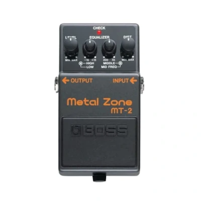 Imagen de Pedal de guitarra distorsión BOSS MT 2 Metal Zone — Amplia gama sonidos con EQ tres bandas y sustain potente