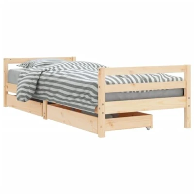 Imagen de vidaXL Estructura de Cama para niños con cajones Madera Pino 90x200 cm