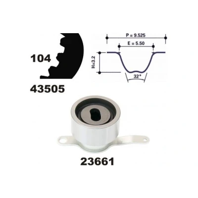 Imagen de MAPCO 23505 Kit de correa distribución 104 HONDA: CIVIC 6 Hatchback, Fastback, CRX 3