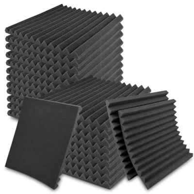Imagen de Nicphyn Espuma Poliuretano, Paneles Acusticos Decorativos, Manta Acoustic Insonorizar Pared, Insonorizacion Acustica, Material de Insonorizante, Schalldämmplatte Aislantes, Habitacion Aislamiento