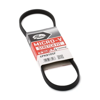 Imagen de GATES Micro V Stretch Fit 4PK810SF Correa trapecial poli 810 4 PA (poliamida), EPDM (Ethylen Propylen Dien Caucho) BMW: 3 Berlina, Touring norauto