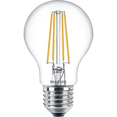 Imagen de Philips Bombilla LED clásica E27 A60 4,3 W transparente 4.000 K