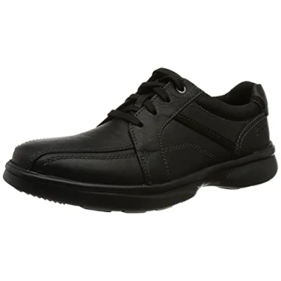 Imagen de Clarks Hombre Bradley Walk Zapatillas, Negro (Black Leather), 40 EU
