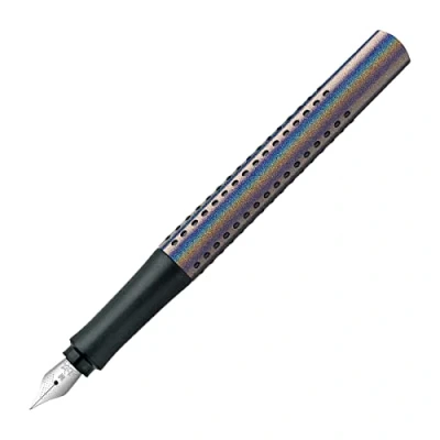 Imagen de Faber Castell 140842 Grip Edition Glam Pluma estilográfica (ancho de trazo M, 1 unidad), color plateado
